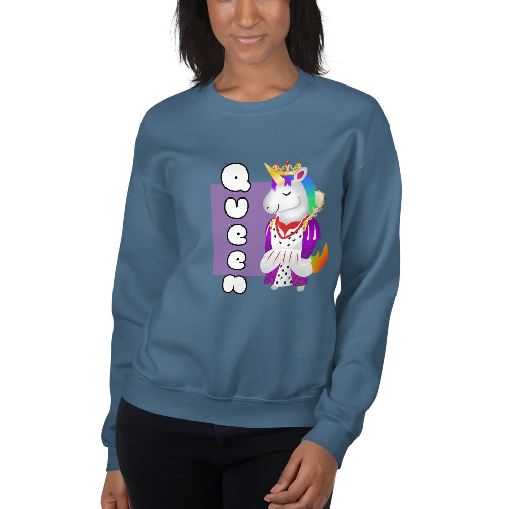 Queen Unicorn Sweatshirt by Sovereign
