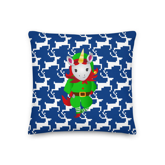 Merry Christmas Santa's Unicorn Helper Premium Pillow