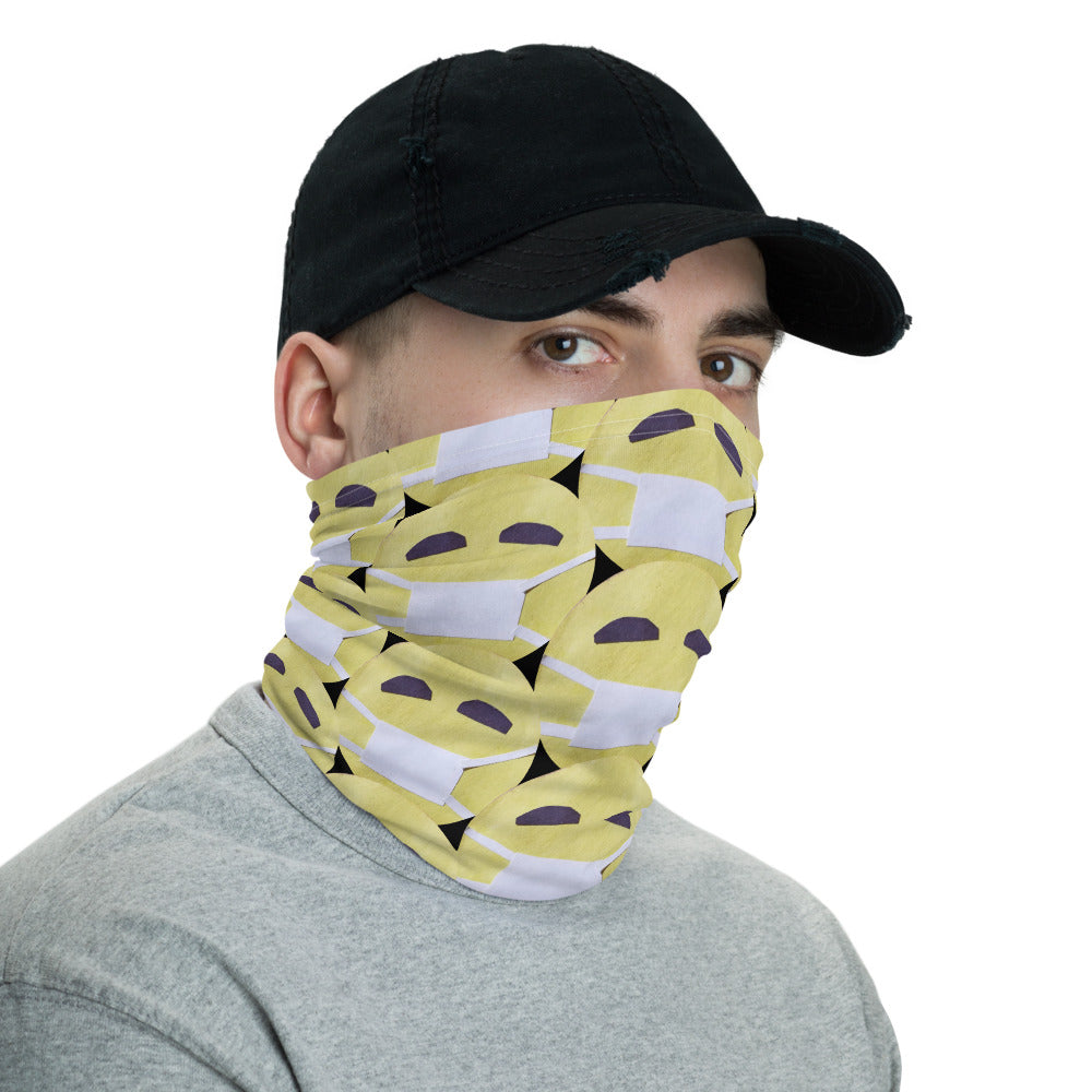 Face Mask Emoji Neck Gaiter by #unicorntrends