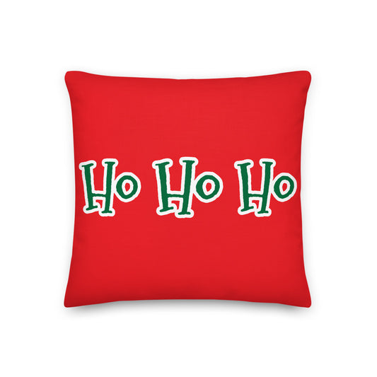 Santa Unicorn Ho Ho Ho Premium Pillow
