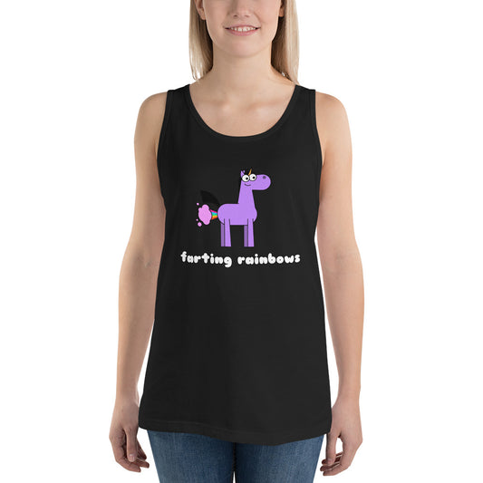 Farting Rainbows Unicorn Tank Top by Be A Unicorn