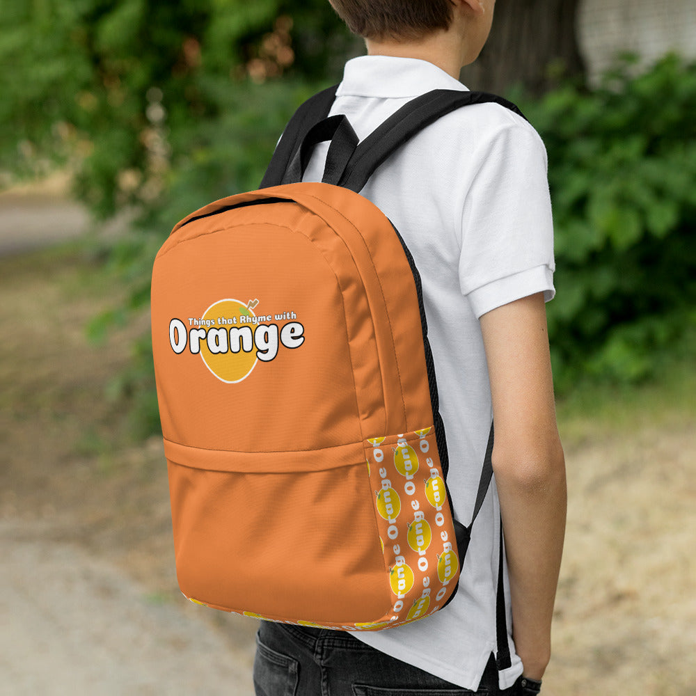 Things that Rhyme with Orange Backpack