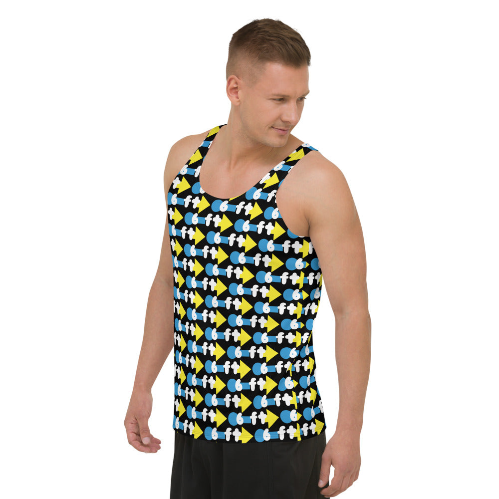 Six Feet Please All Over Unisex Tank Top