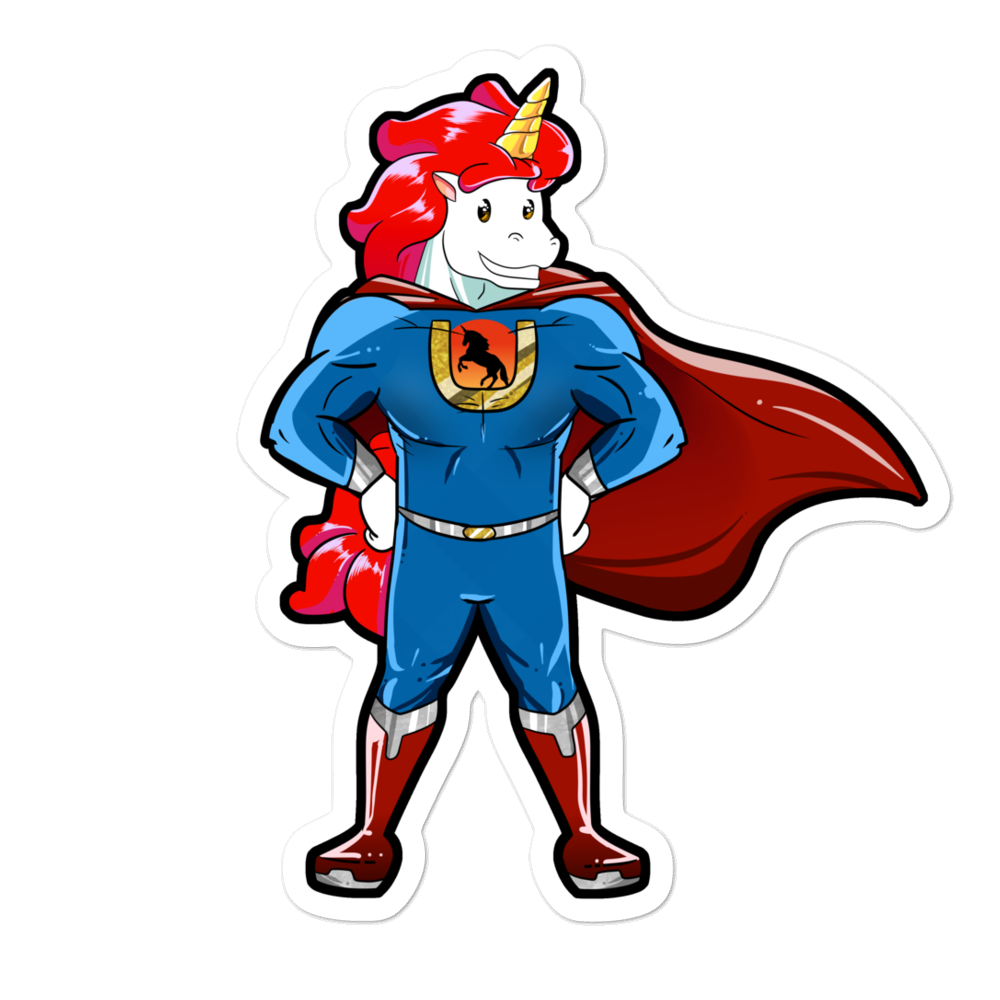 Unicorn Super Hero Sticker by #unicorntrends