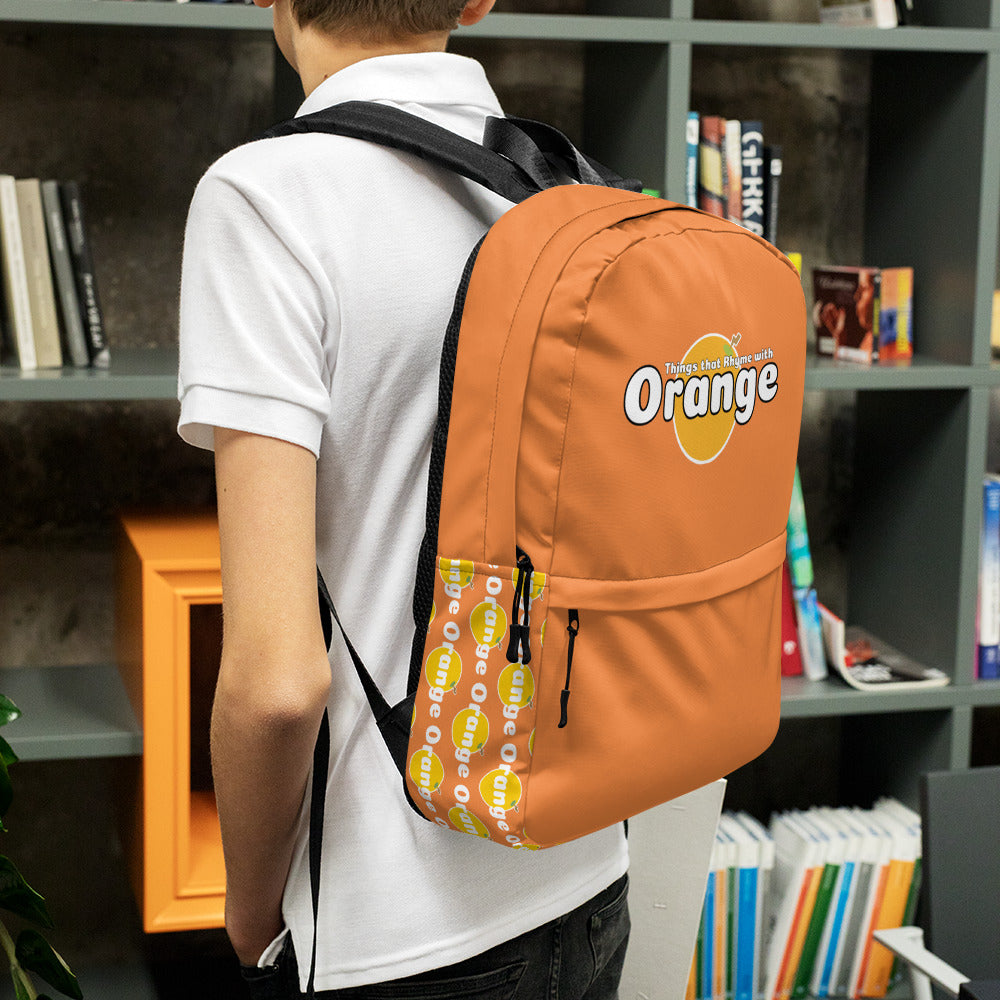 Things that Rhyme with Orange Backpack