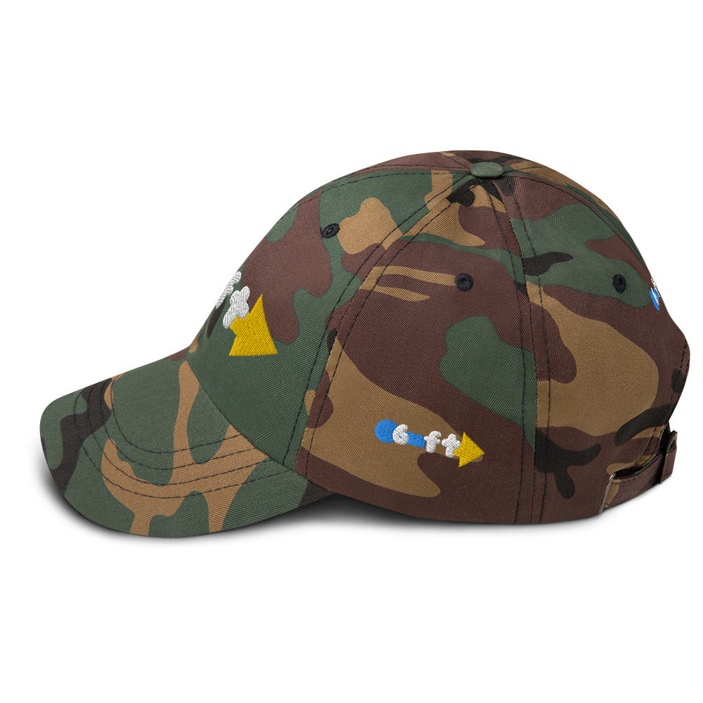 Social Distancing 6ft Radius Dad Cap