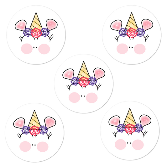 Basic Party Time Unicorn Sticker Set of 5 by #unicorntrends