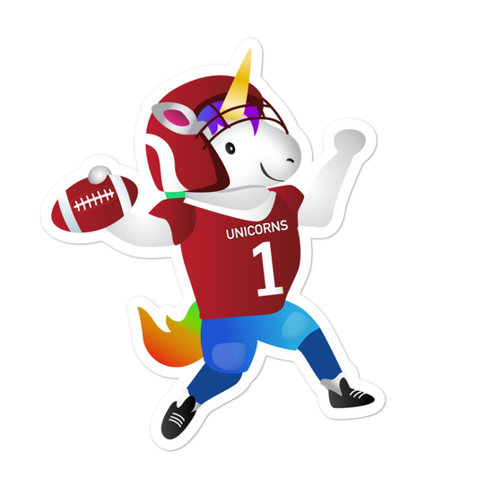 Unicorn Quarterback Sticker by Sovereign