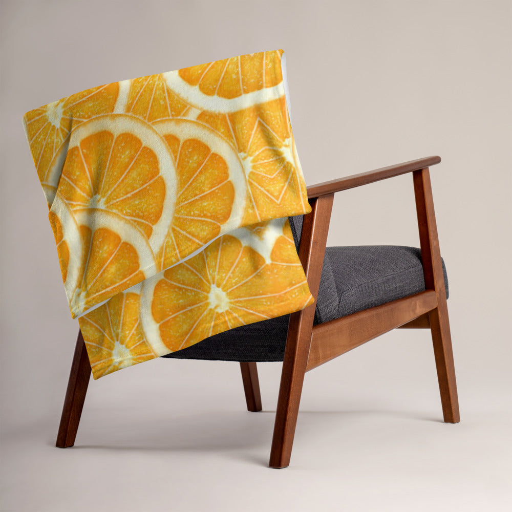 Things that Rhyme with Orange Throw Blanket