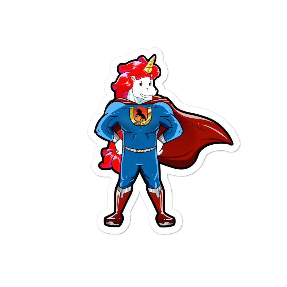 Unicorn Super Hero Sticker by #unicorntrends