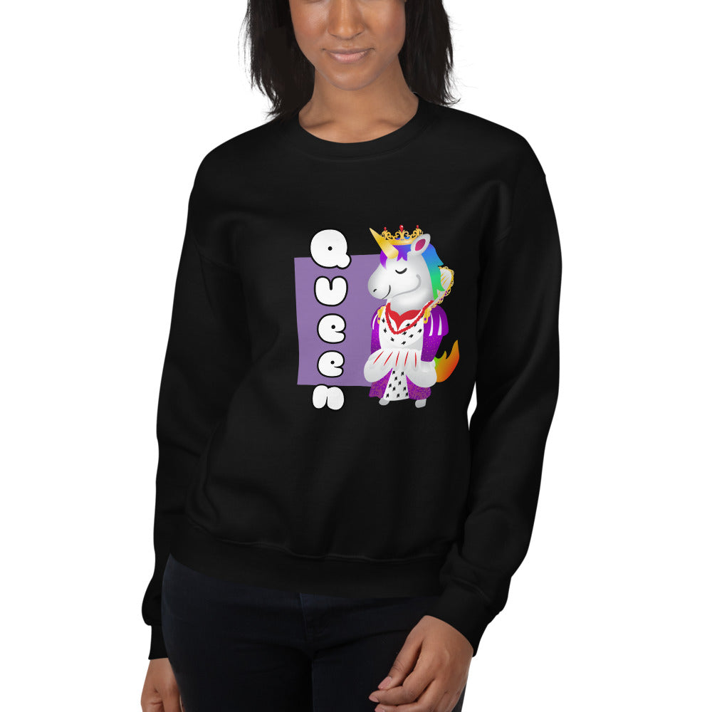 Queen Unicorn Sweatshirt by Sovereign