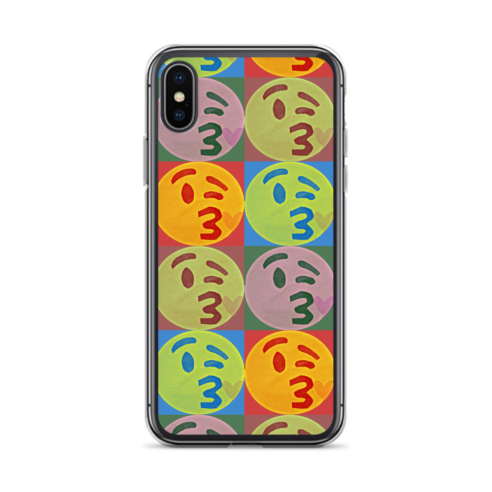 Kissy Face Pop Art iPhone Case by #unicorntrends