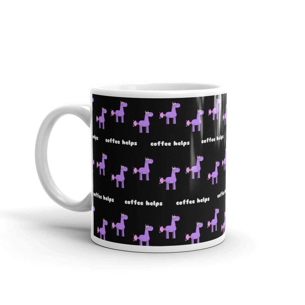 Coffee Helps Unicorn Farts Mug by Be a Unicorn