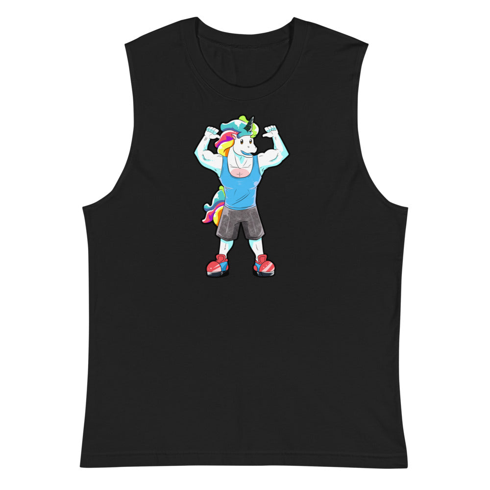 #unicorntrends Unicorns are Imaginary, but Gains are Real Muscle Shirt