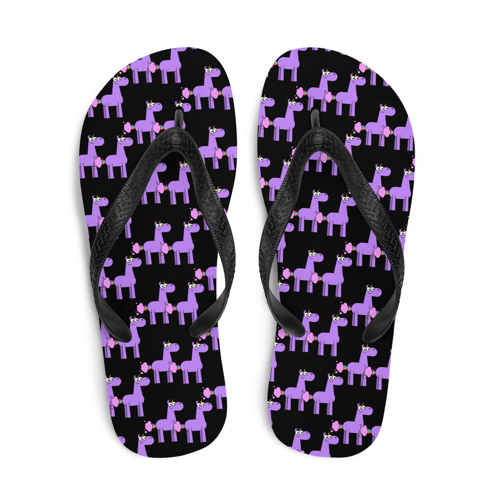 Unicorn Fart Flip-Flops by Be a Unicorn