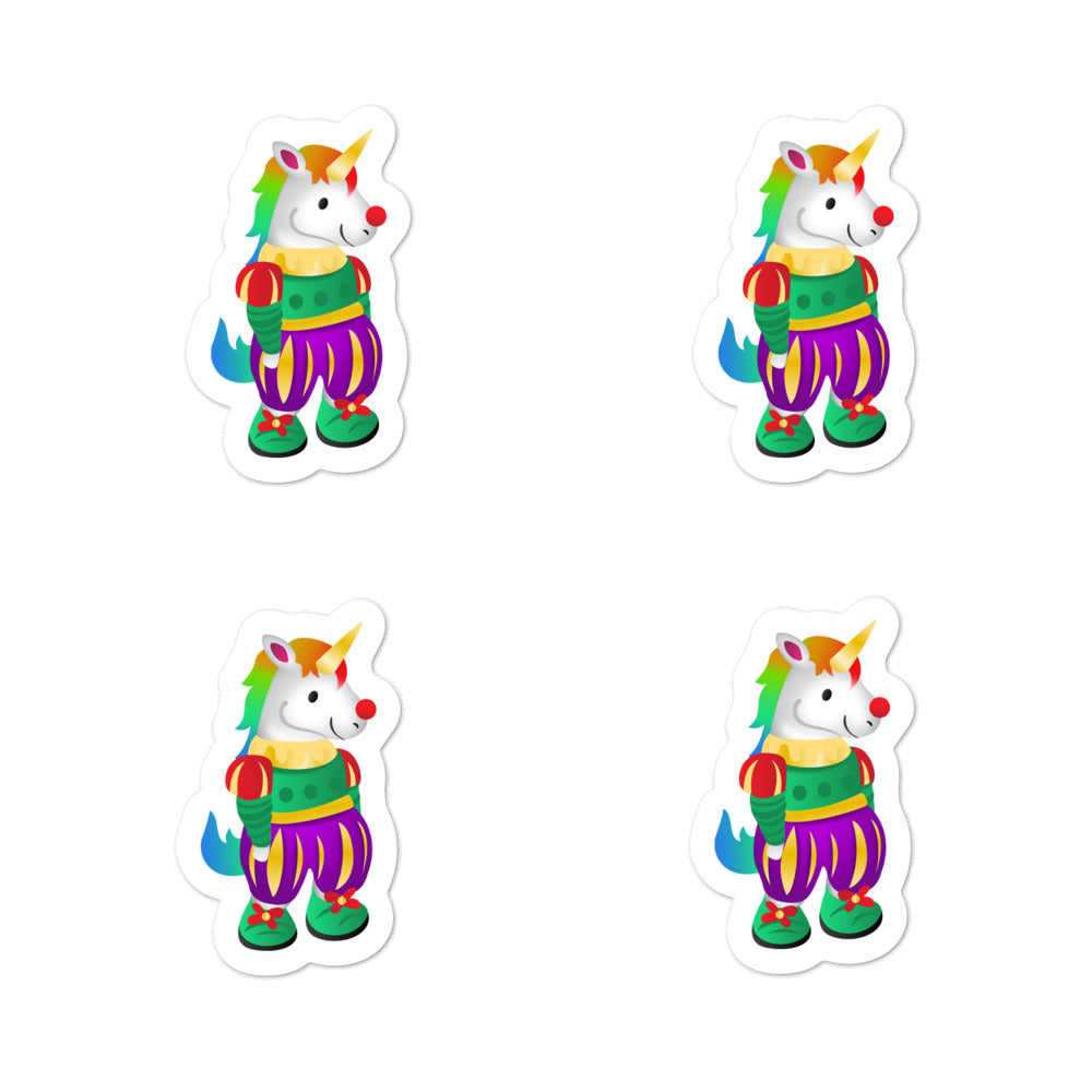 Unicorn Clown Stickers by Sovereign