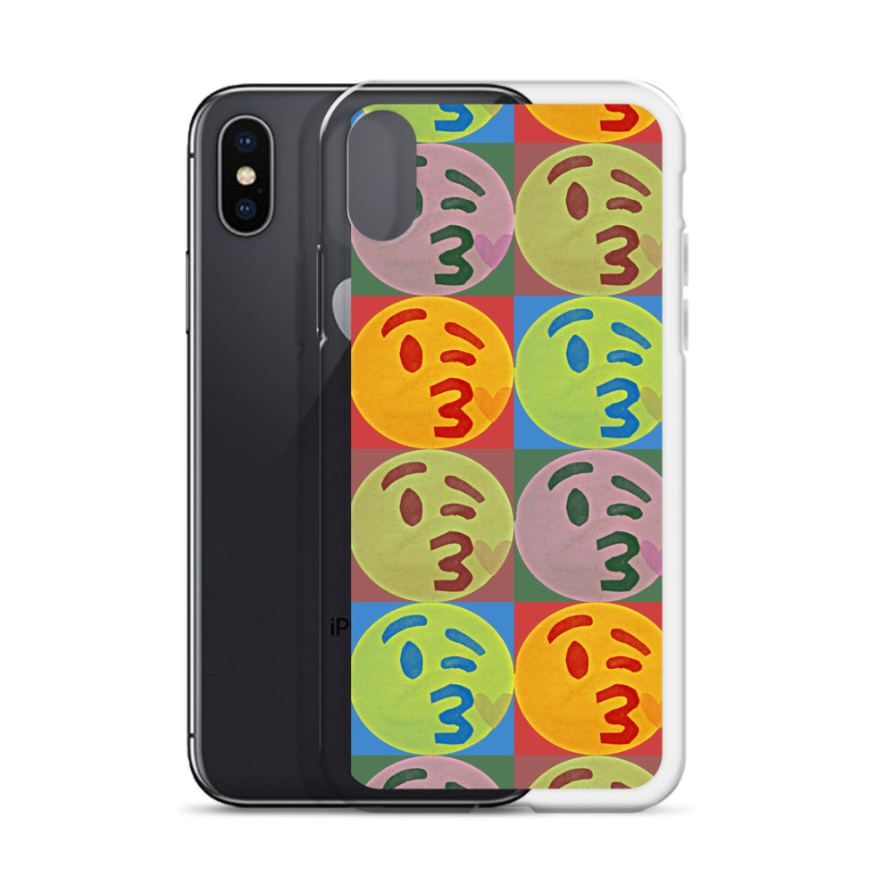 Kissy Face Pop Art iPhone Case by #unicorntrends