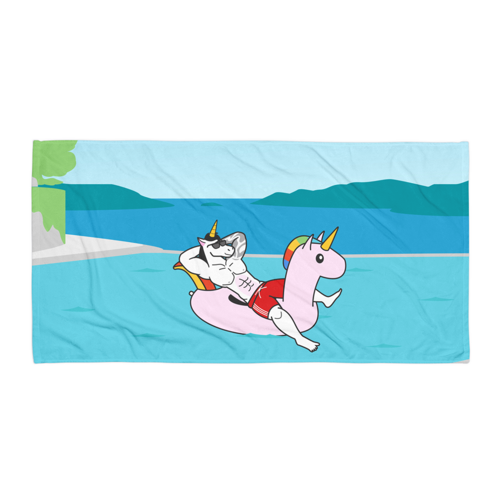 #unicorntrends Unicorn in Unicorn Pool Float Pool Day Towel