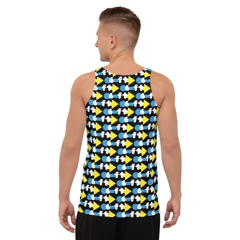 Six Feet Please All Over Unisex Tank Top