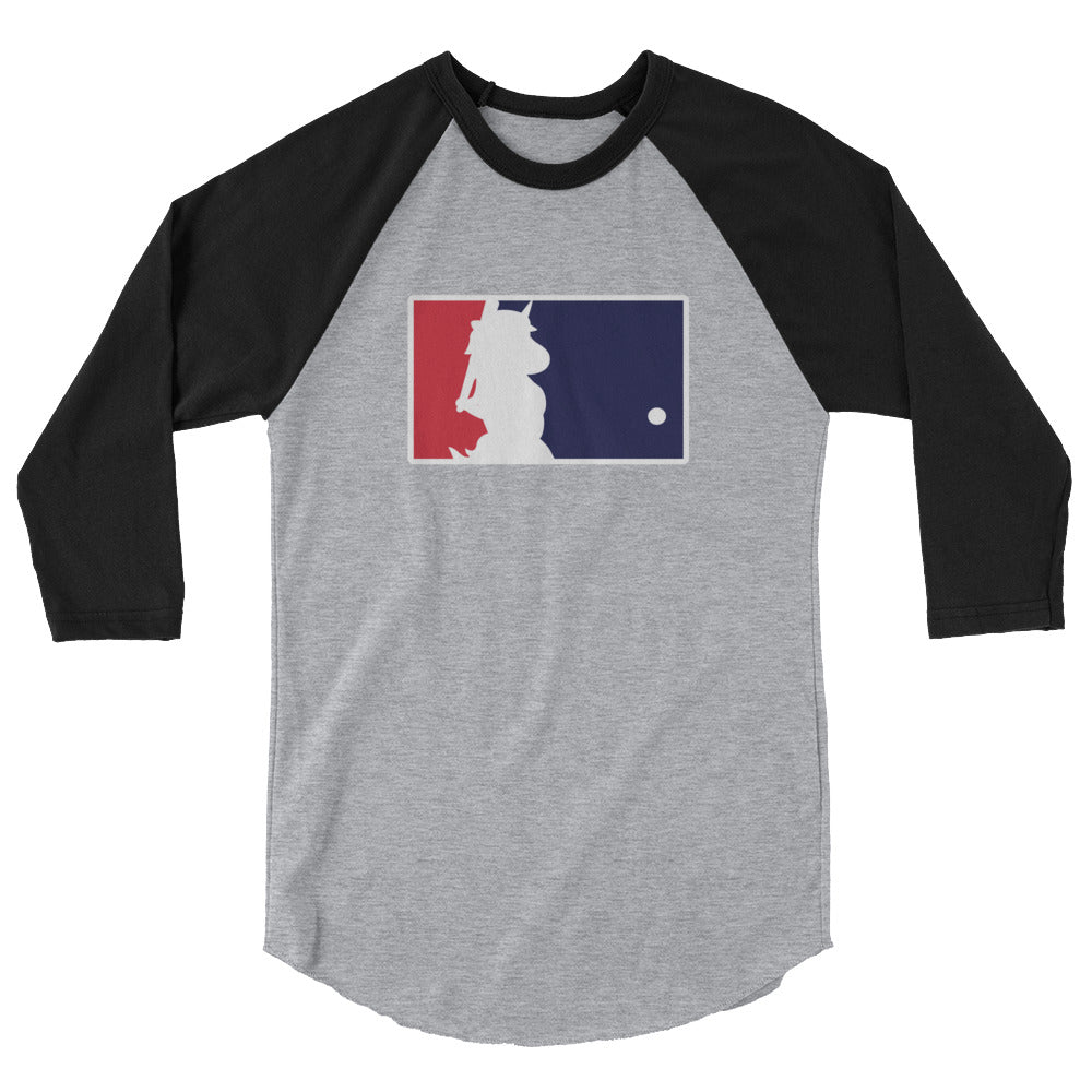 Unicorn Baseball 3/4 Sleeve Raglan Shirt by Sovereign