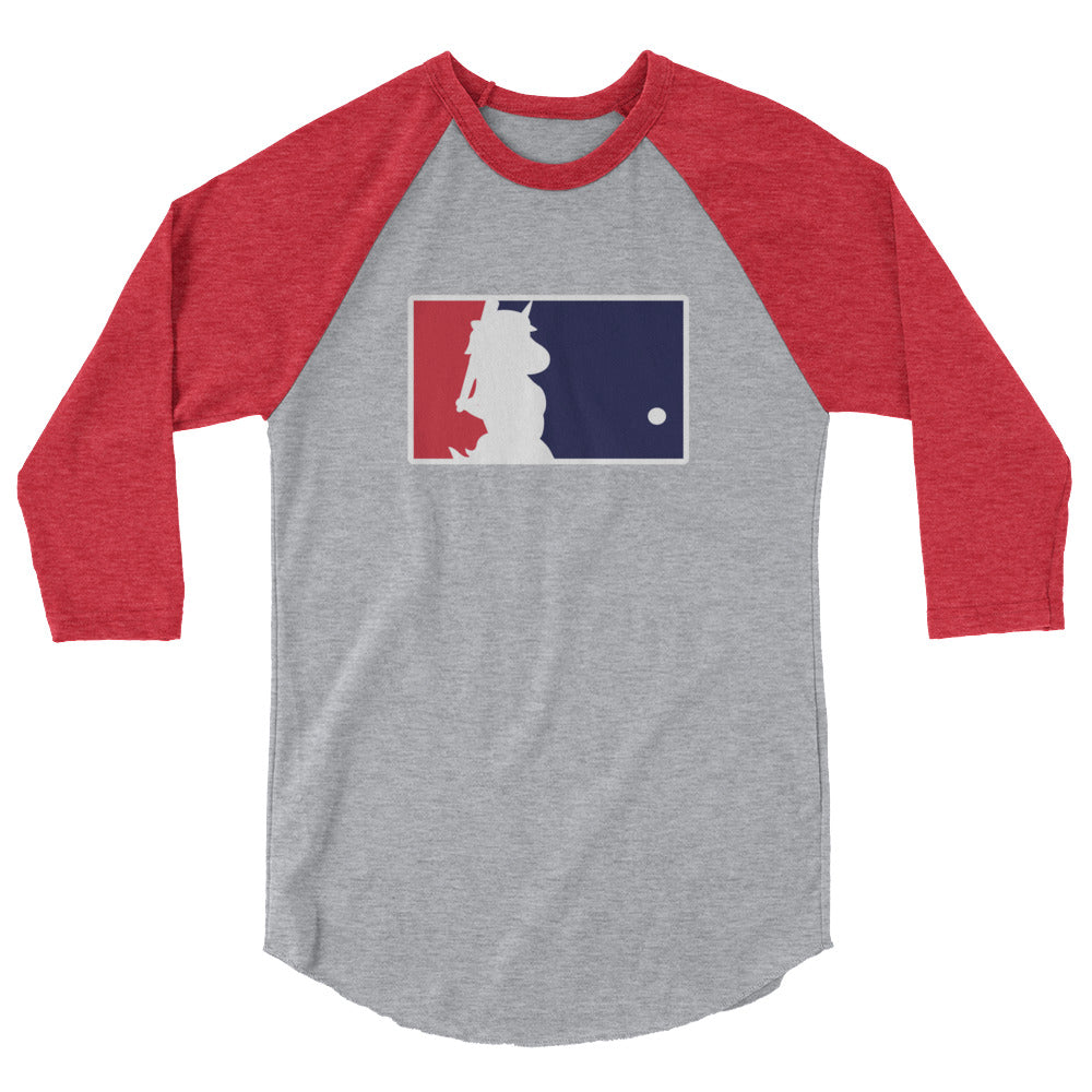 Unicorn Baseball 3/4 Sleeve Raglan Shirt by Sovereign
