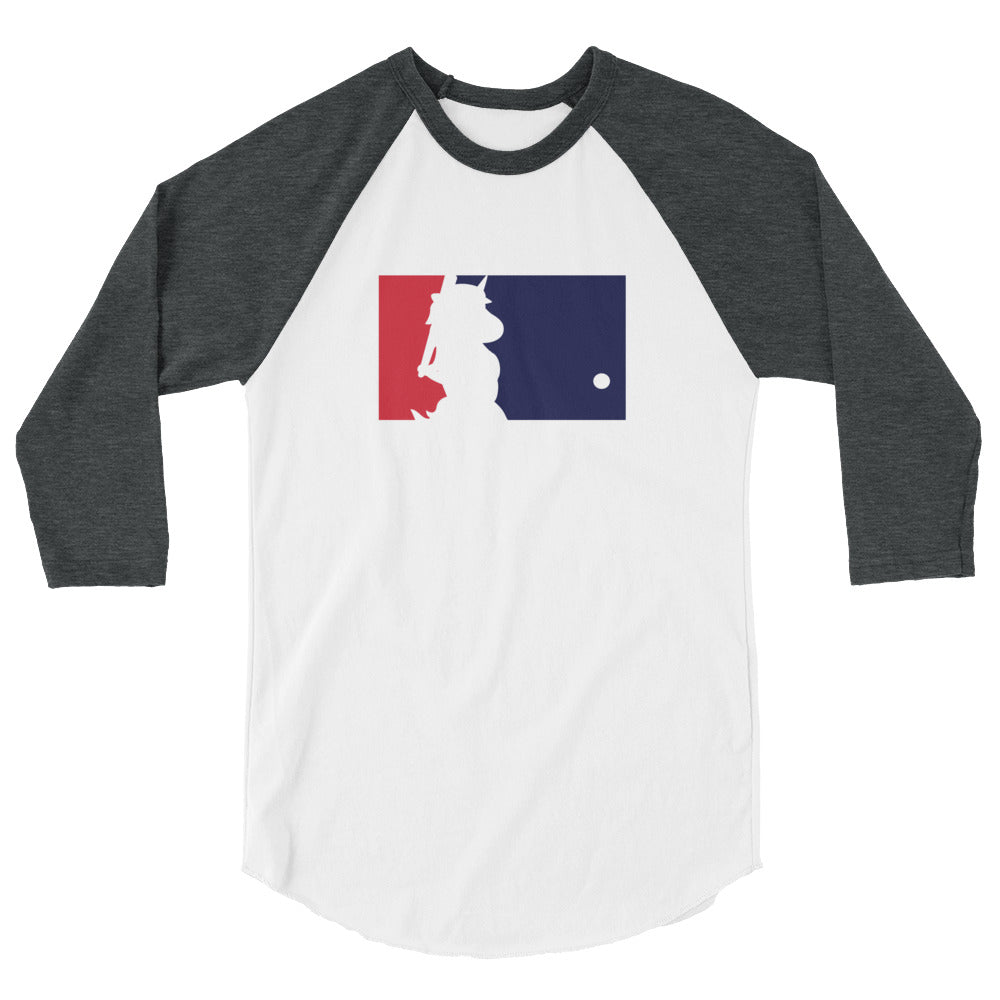 Unicorn Baseball 3/4 Sleeve Raglan Shirt by Sovereign