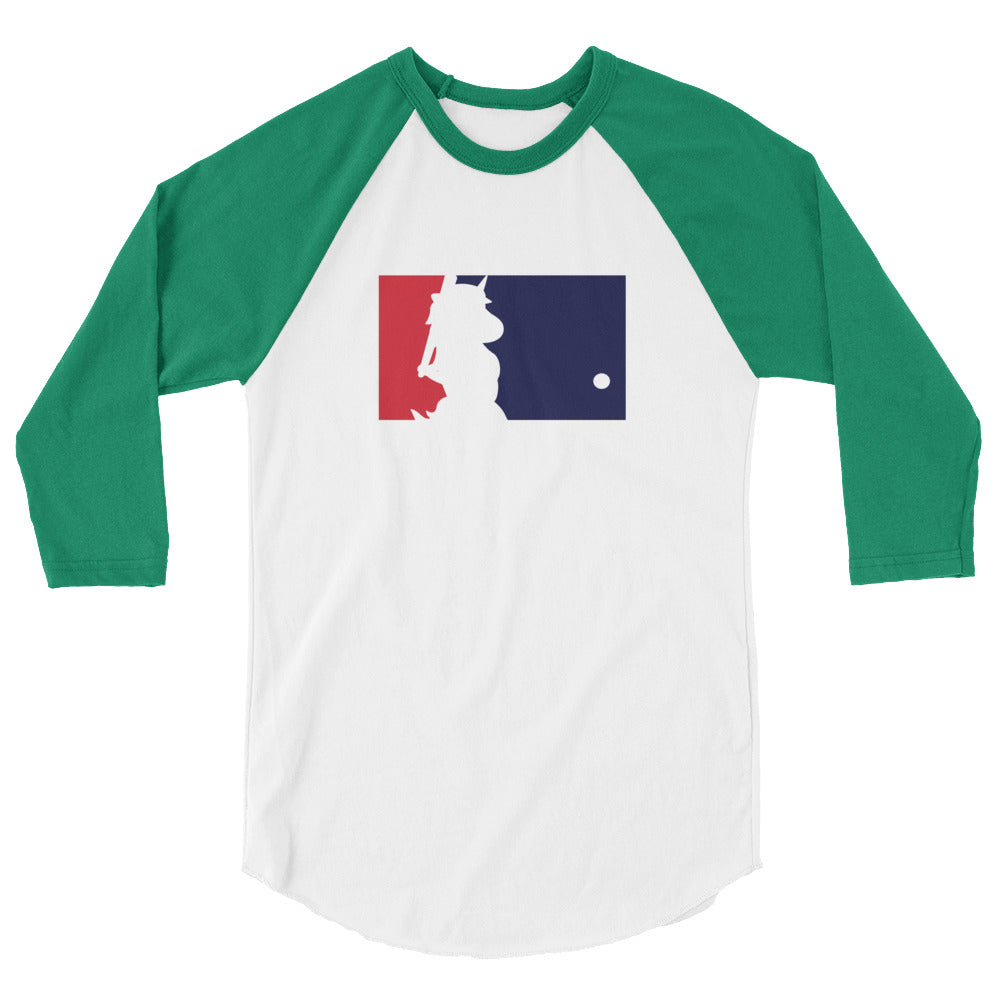 Unicorn Baseball 3/4 Sleeve Raglan Shirt by Sovereign