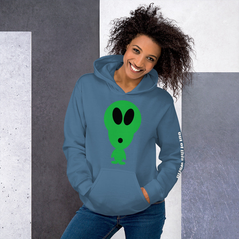 Out of this World Alien Unisex Hoodie by #unicorntrends