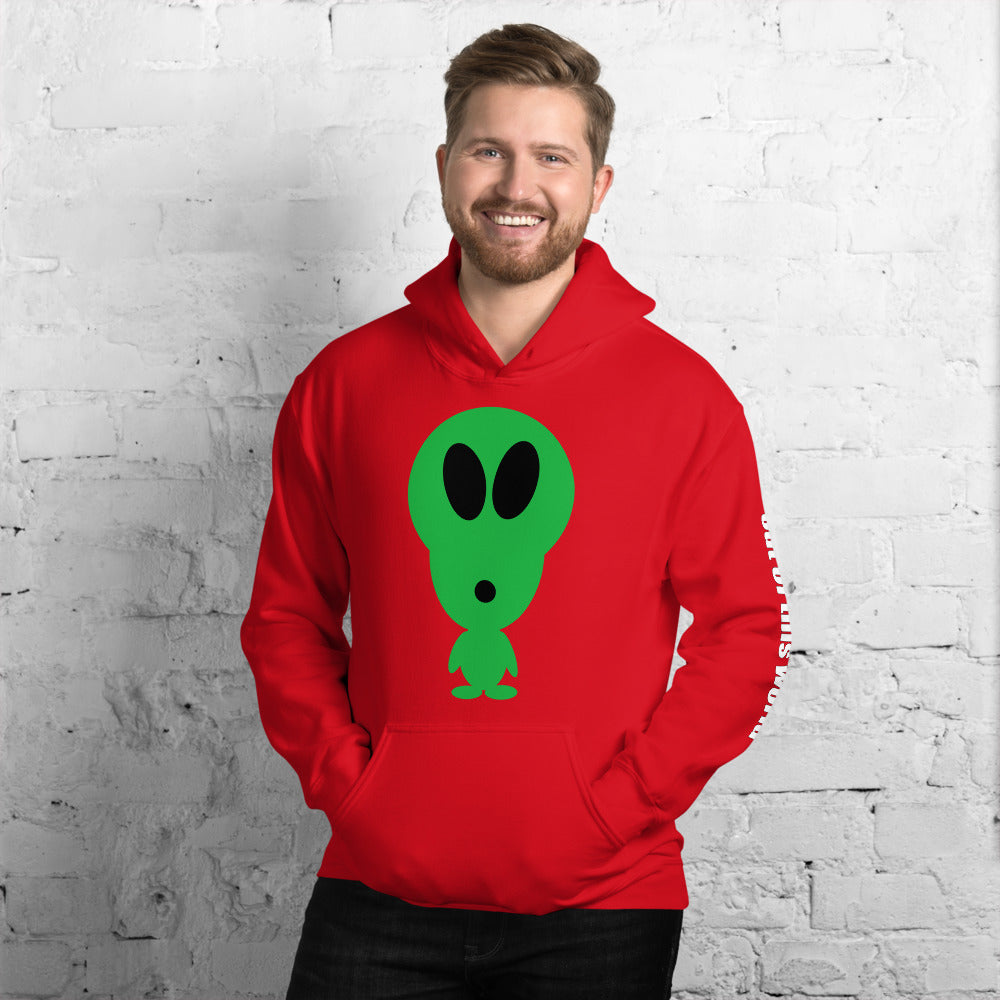 Out of this World Alien Unisex Hoodie by #unicorntrends