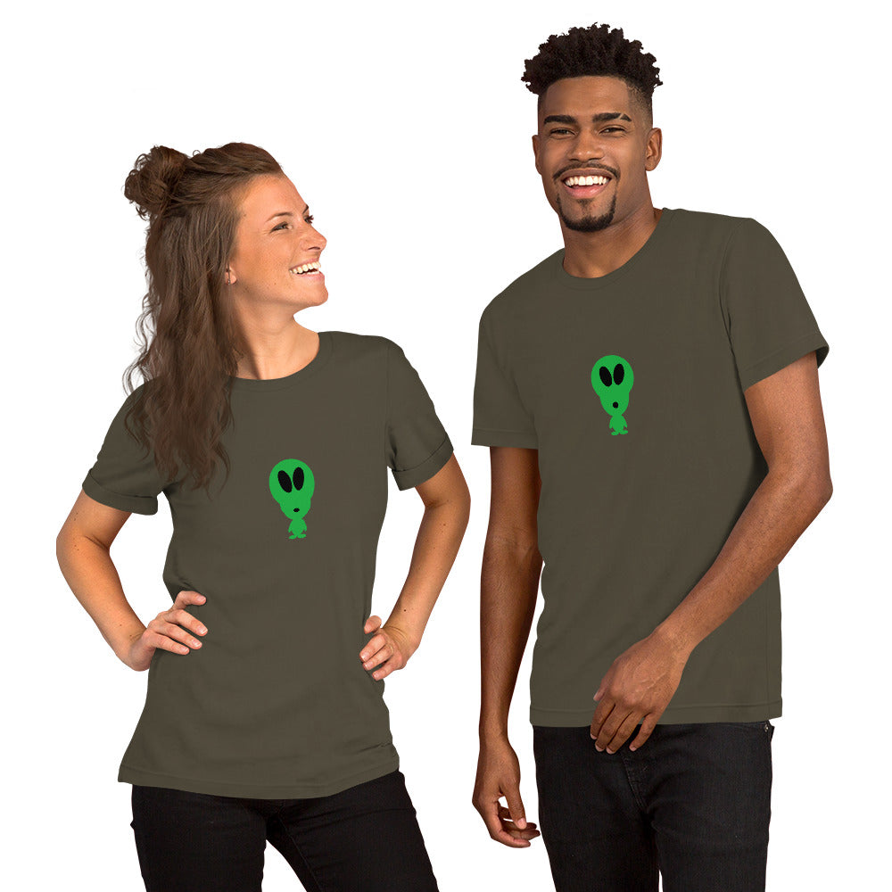 Alien Short-Sleeve Unisex T-Shirt by #unicorntrends