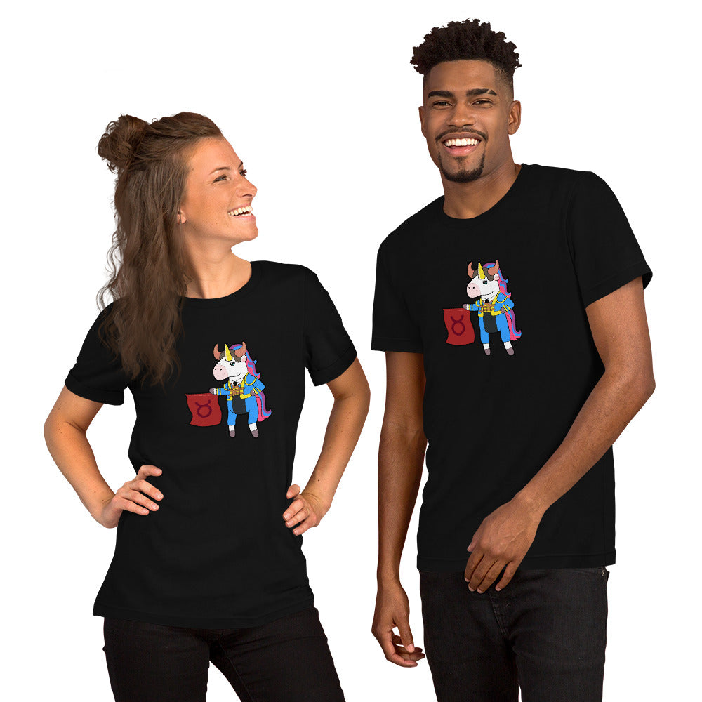 Taurus Unicorn Short-Sleeve Unisex T-Shirt by #unicorntrends