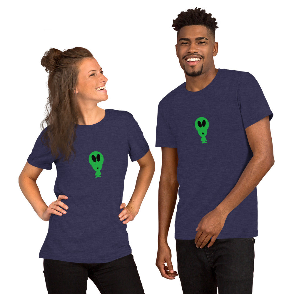 Alien Short-Sleeve Unisex T-Shirt by #unicorntrends