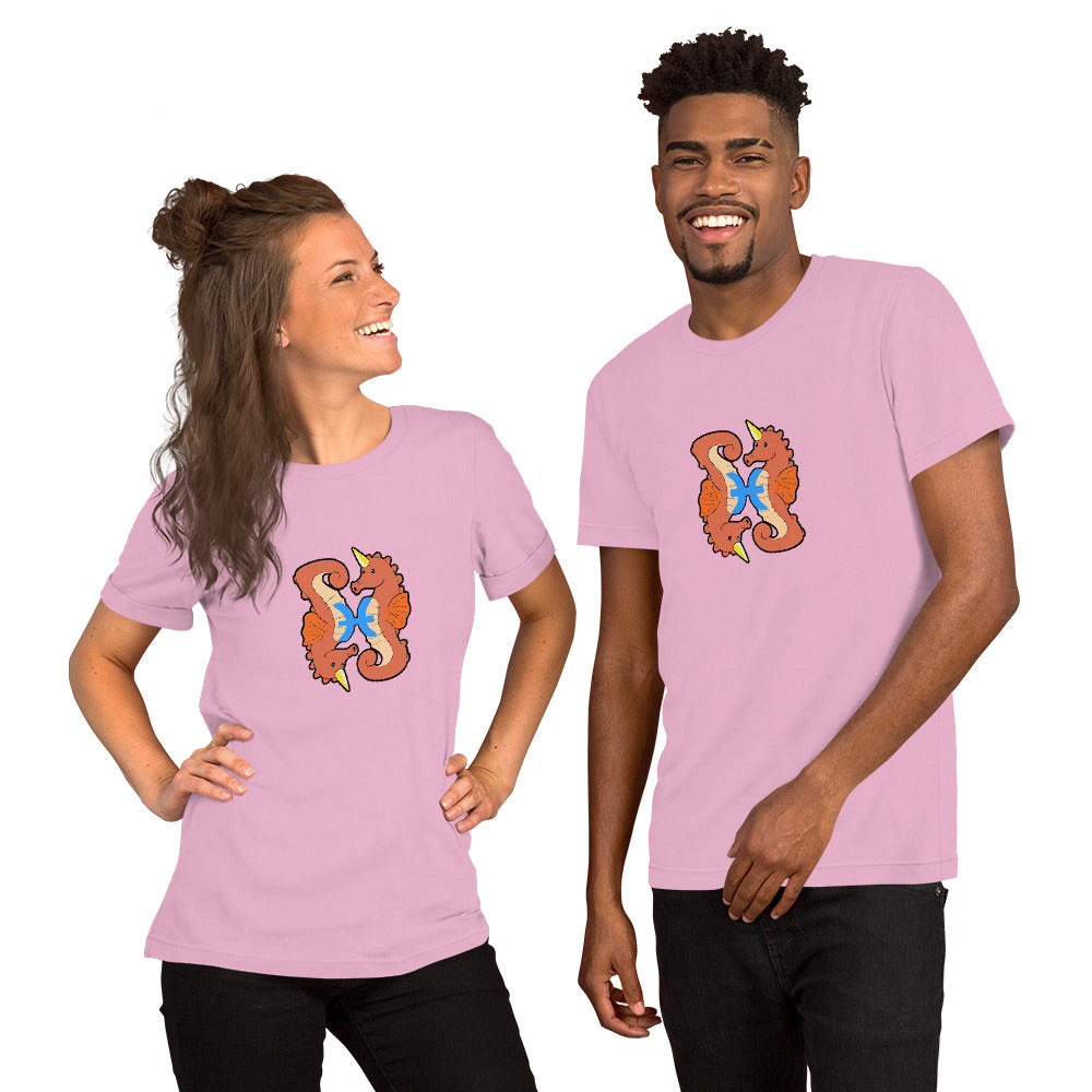 Pisces Unicorn Short-Sleeve Unisex T-Shirt by #unicorntrends
