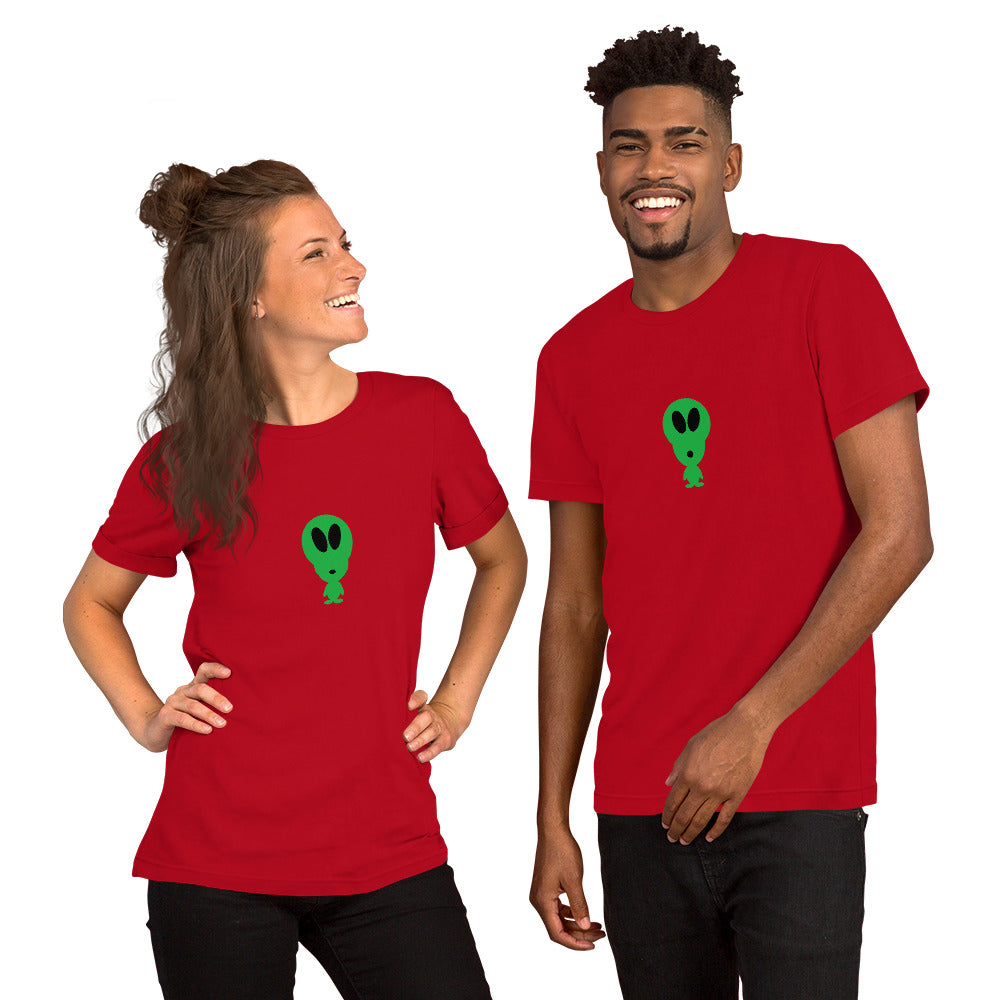 Alien Short-Sleeve Unisex T-Shirt by #unicorntrends
