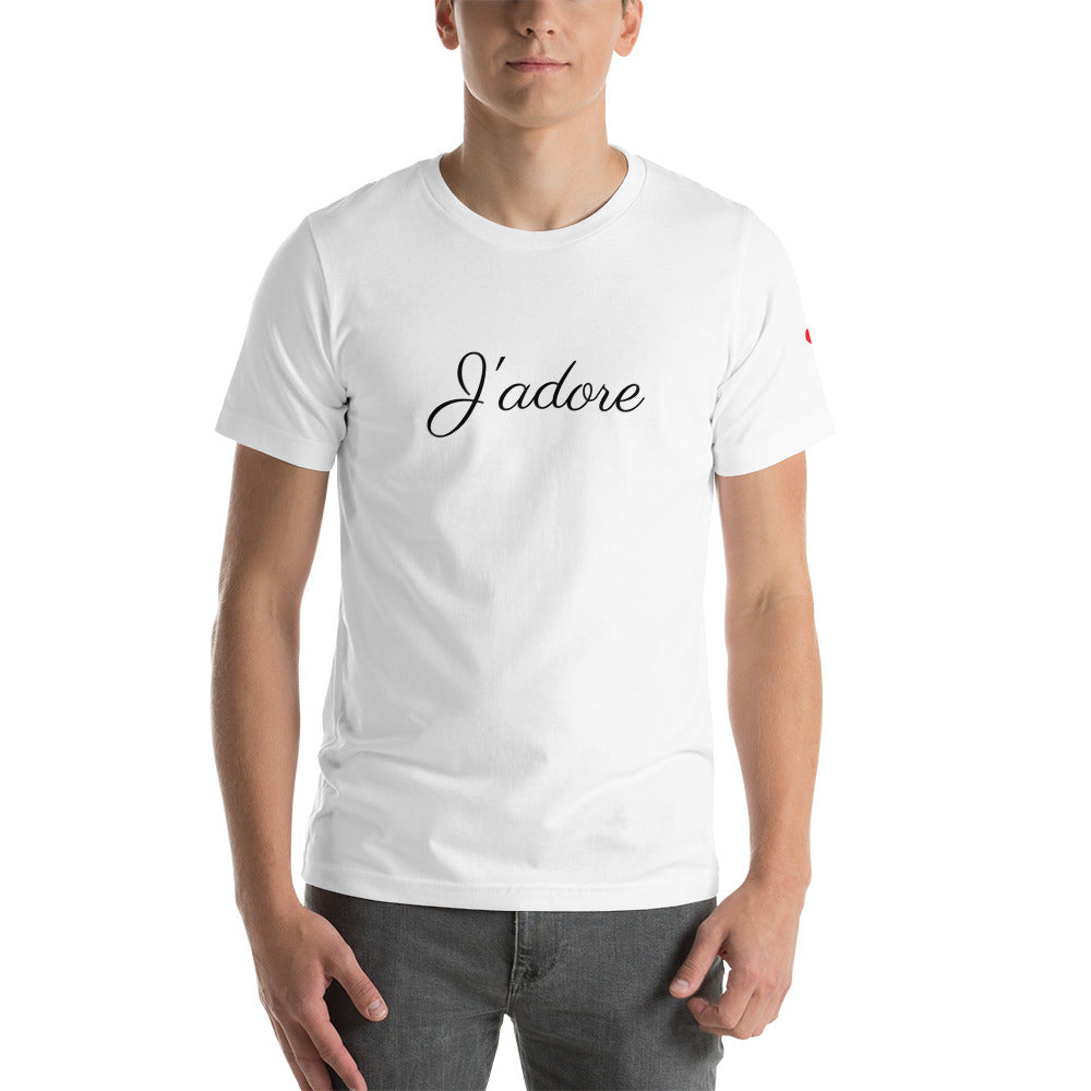 J'adore Short-Sleeve Unisex T-Shirt by #unicorntrends