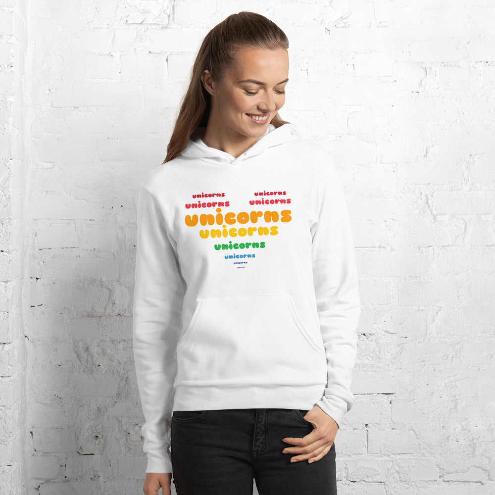 Heart Unicorns Unisex Hoodie by Sovereign