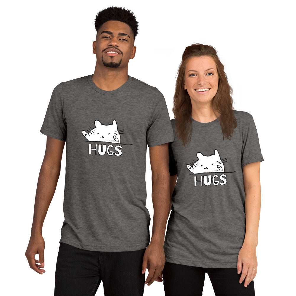 Hugs Short Sleeve Unisex T-shirt by #unicorntrends