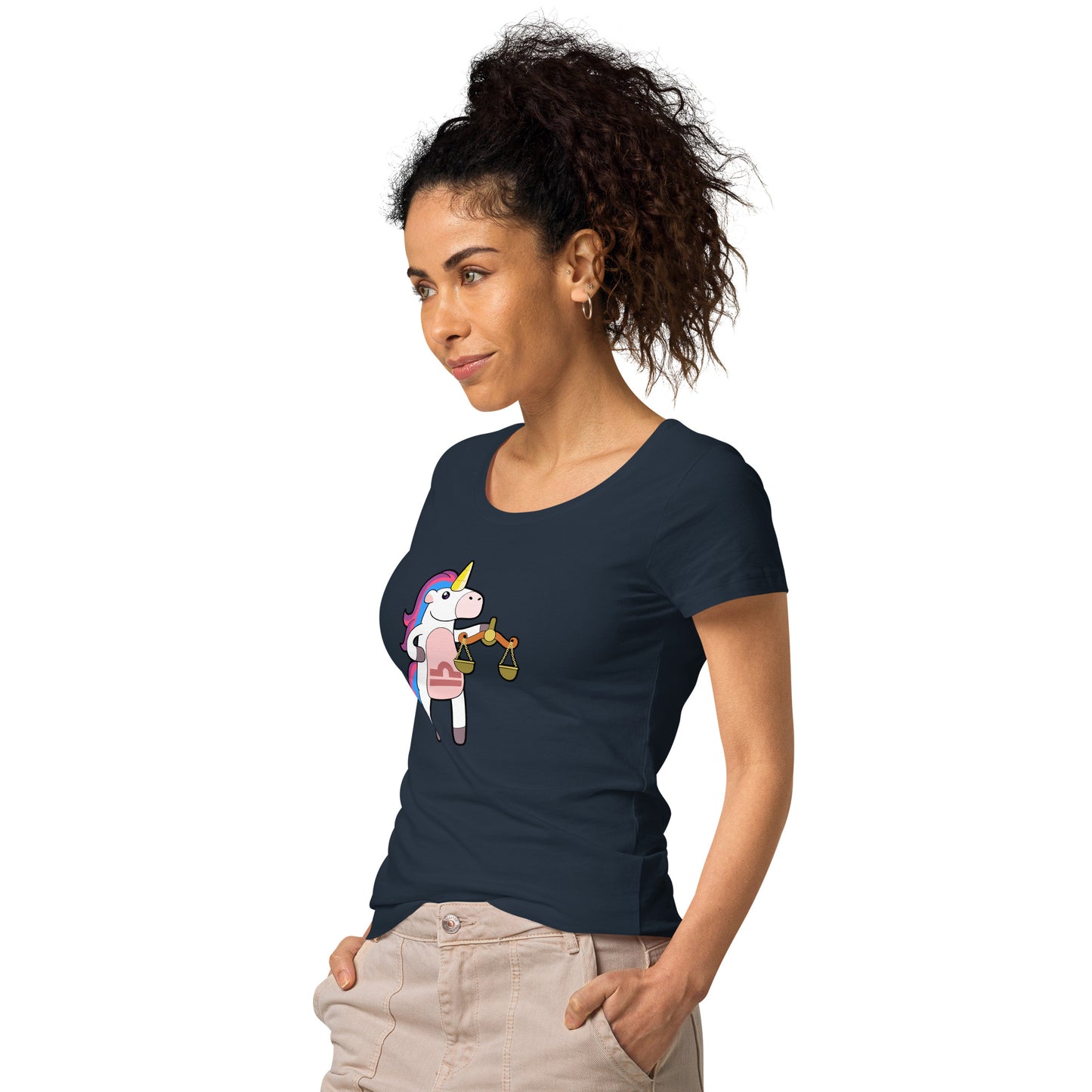 Libra Unicorn Women’s Basic Organic T-shirt
