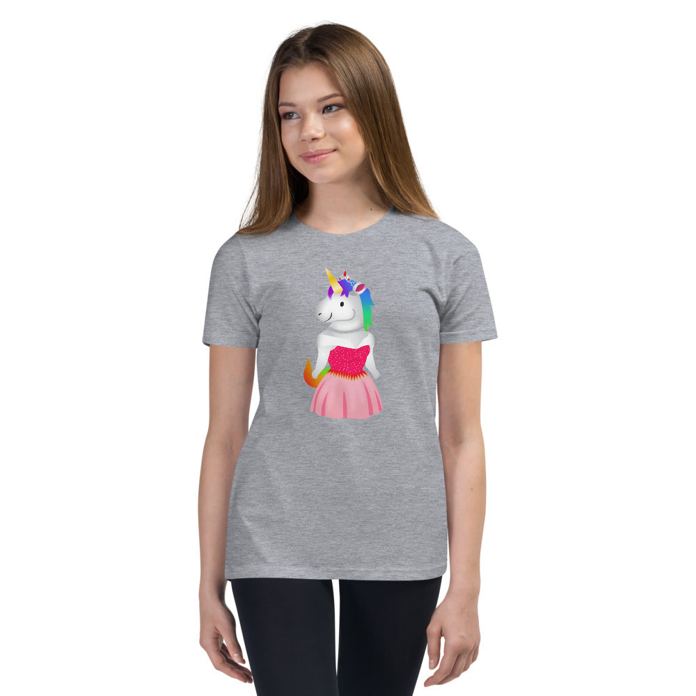 Unicorn Princes Youth Short Sleeve T-Shirt by Sovereign