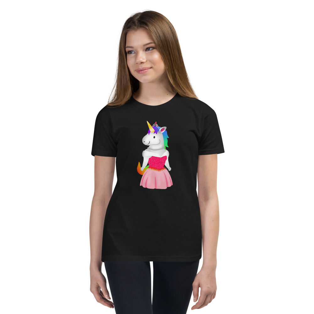 Unicorn Princes Youth Short Sleeve T-Shirt by Sovereign