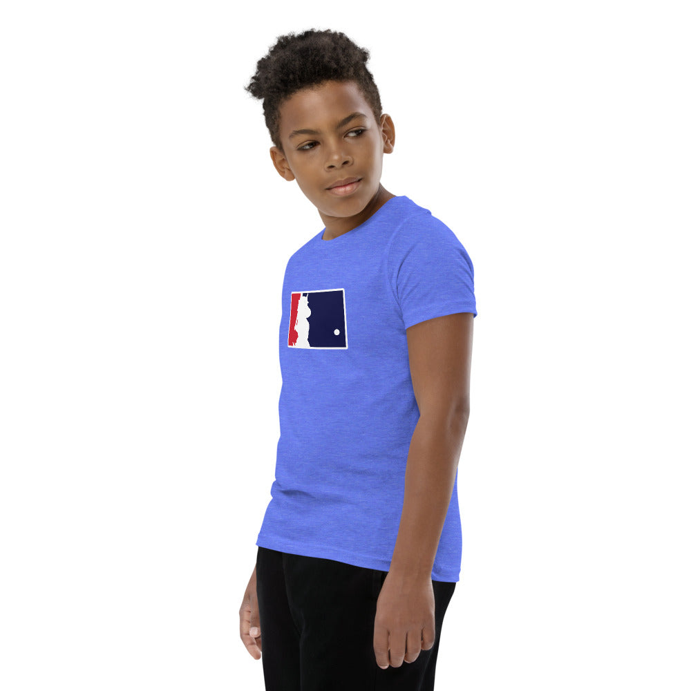 Unicorn Baseball Youth Short Sleeve T-Shirt by Sovereign