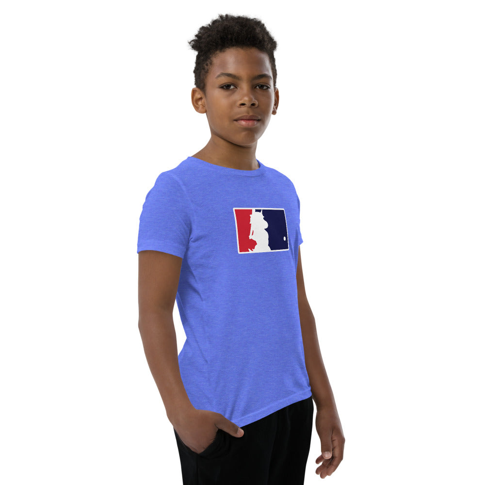 Unicorn Baseball Youth Short Sleeve T-Shirt by Sovereign