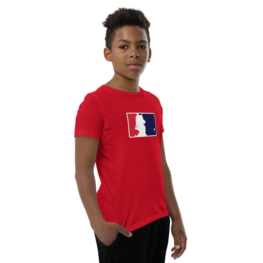 Unicorn Baseball Youth Short Sleeve T-Shirt by Sovereign