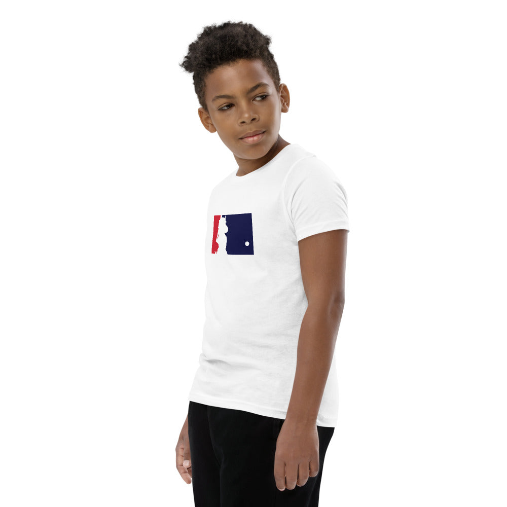 Unicorn Baseball Youth Short Sleeve T-Shirt by Sovereign